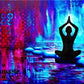 Indian Buddha Statue Meditation Chakra Mandala Print Art Canvas Poster for Living Room Decoration Home Wall Decor Picture