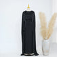 Ramadan 2 Piece Muslim Women Set Dubai Modest Abaya Islam Abayas Femme Elegant Arabic Clothing Fashion Turkey Solid Outfit 2025
