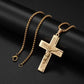 Men and Women New Retro Personality Creative Design Jesus Cross Amulet Pendant Rock Casual Gift Catholic Christian Necklace
