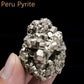 1pcs High Quality Natural Peru Pyrite Ore Stone Crystal Mineral Specimen Pyrite Cube Cluster Energy Home Decoration