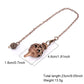Copper Metal Pendulum for Dowsing Divination Energy Work Meditation Scrying Witchcraft Pendulums Tool Spiritual Pendulos X092