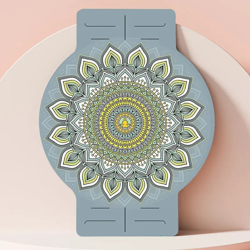Round Large Non-slip Yoga Mat Deerskin Velvet Rubber Meditation Mat Professional Non-slip Yoga Mat