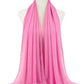 New Fashion Women Solid Chiffon Headscarf Ready To Wear Instant Hijab Scarf Muslim Shawl Islamic Hijabs Arab Wrap Head Scarves