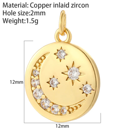 Bohemian Star Sun Moon Charms for Jewelry Making Cute Enamel Planet Gold Color Diy Earrings Necklace Bracelet High Quality