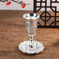 Silver Plated Kiddush Cup Nickel Plated Wine Cup with Saucer Judaica Shabbos Wine Cup Passover for Shabbat Havdalah Holiday Gift