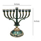 Hanukkah Star Menorah David Candelabra Candle Candlestick Holder Hand Paited Home Decoration Party Festival Candleholder Gifts