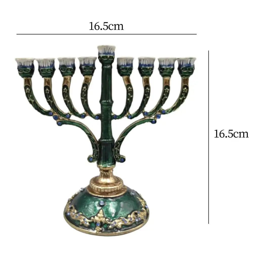 Hanukkah Star Menorah David Candelabra Candle Candlestick Holder Hand Paited Home Decoration Party Festival Candleholder Gifts