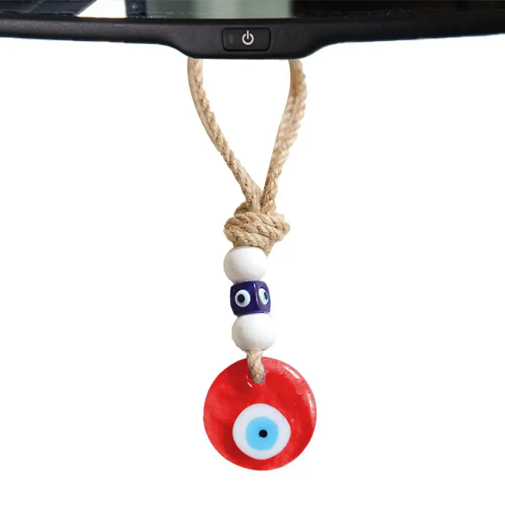 Devil Blue Eyes Car Pendant Turkish Blue Evil Eye Pendant Rear View Car Ornament Evil Eye Charm Car Decor Evil Eye Car Ornament