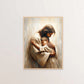 Jesus Christ Canvas Postres Christian Jesus Portrait Wall Art Print Poster I Will Walk with Christ LDS Bible Verse Gift Poster