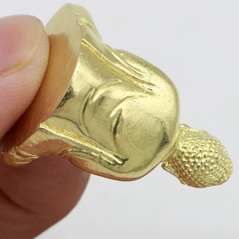 Pure Brass Old Sakyamuni Buddha Statue Home Decoration Miniature Statue Small Ornaments
