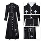 2026 Medieval clergy cosplay, priest robe, Roman jumpsuit, standing collar, costume LAQ