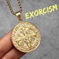 St.Benedict Exorcism Powerful Amulet Men Necklaces Stainless Steel Pendant Chain Women Jewelry Vintage Halloween Gifts Wholesale