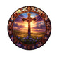 Art Deco Acrylic Religious Jesus Sun Catcher,Wall Hanging Decorative Sign for Home & Garden, Multipurpose Religious Theme Plaque