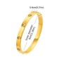 Vnox Waterproof Luxury Bangles Round Zircon For Women,Stainless Steel Classic Wrist Bracelets,Hand Jewelry Mother's Day Card