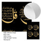 Modern Islamic Quran Black Gold Posters Muhammad Canvas Painting Wall Art Print Pictures Living Room Interior Home Decoration
