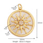 Trendy Shining Moon Star Sun Tellurion Celestial Compass Charm Pendant Gold Colour, Jewelry Necklace Bracelet Making Supply S39