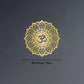 Mystic Om Mandala Gilded Metal Wall Sculpture | Lounge & Yoga Chamber Decor | Halloween & Christmas Gift