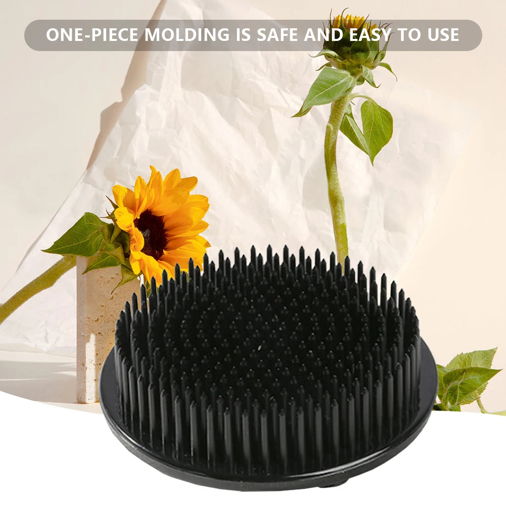 Ikebana Kenzan Flower Base Holder Plastic Lightweight Easy To Use Floral Decor Arrangement Tools Round Flower Frog Art Fixed