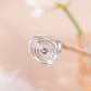 Dawapara ChoKuRei Adjustable Ring Spiral Reiki Healing Symbol Sacred Geometry Stainless Steel Ring Gift for Birthday Anniversary