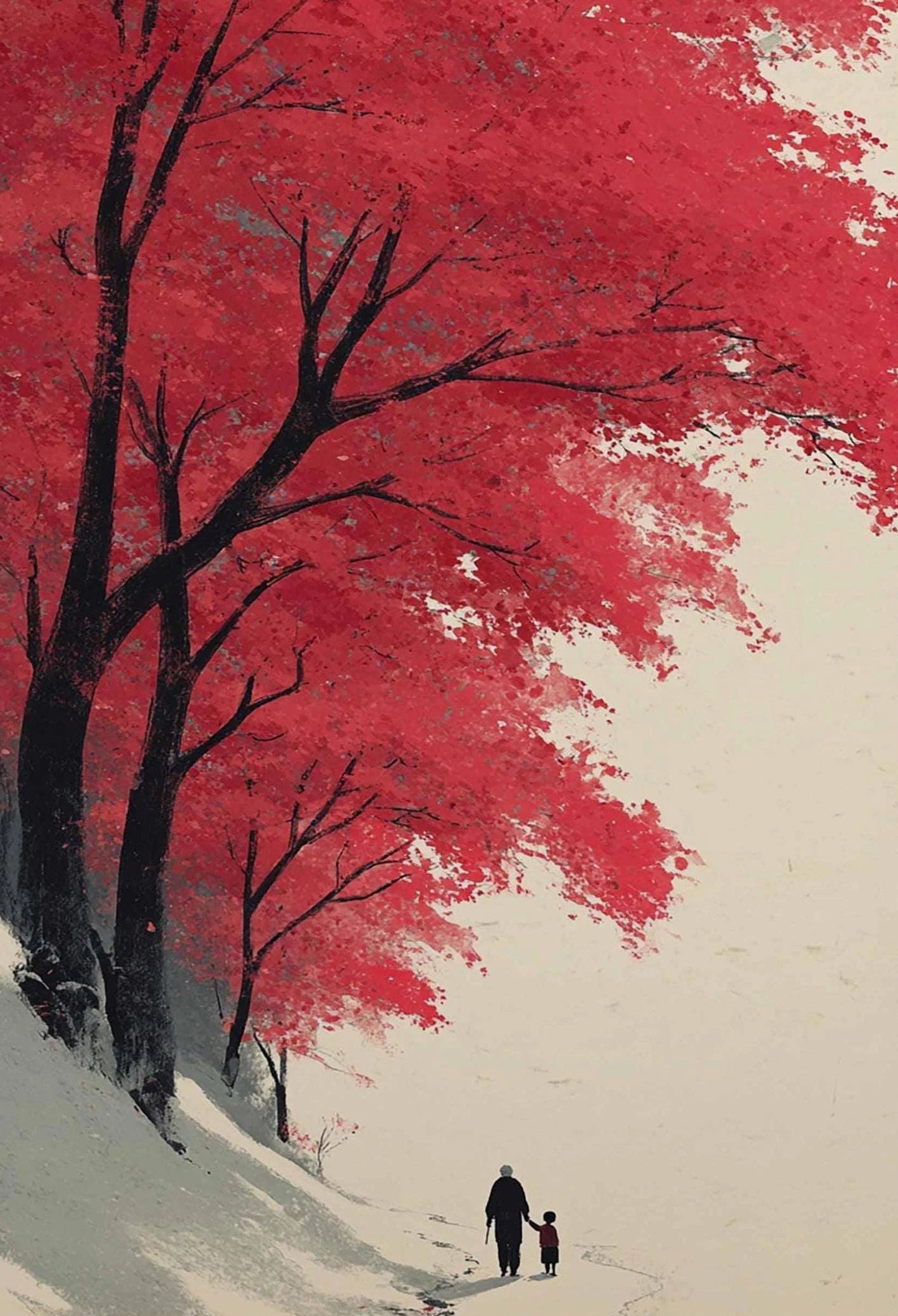Modern Minimalist Chinese Style Zen Fishing Natural Scenery Poster Canvas Paintings Wall Art Pictures Office Home Decor