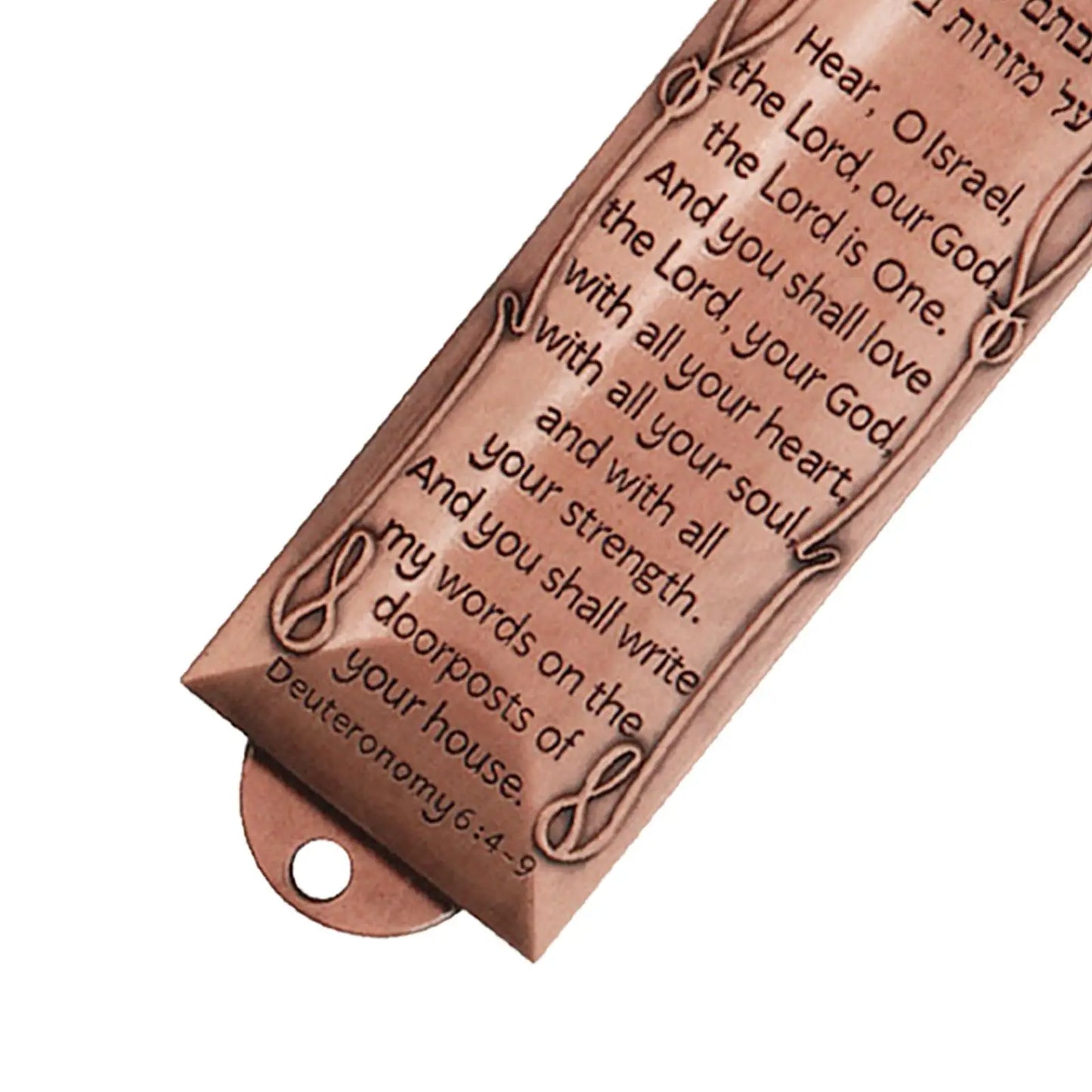 Mezuzah Plaque Alloy Mezuzah Ornament Retro 13cm Door Mezuzah for House Door
