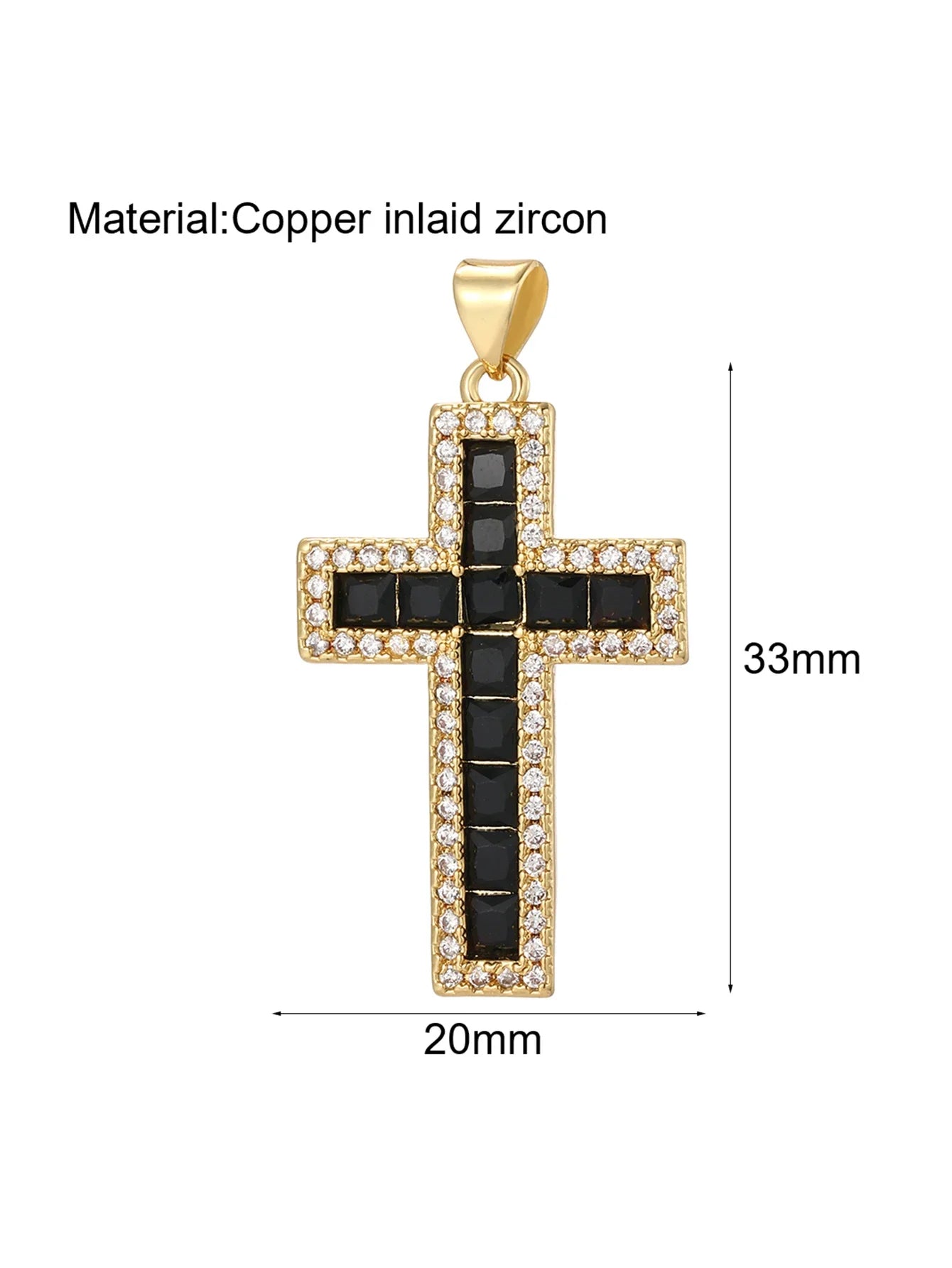Goth Cross Chrams for Jewelry Making Supplies Golden Angel Charm Stainless Steel Long Chain Dijes Diy Necklace Earring Bracelet