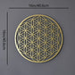 Ramadan&Eid Special  Flower of Life Metal Wall Art for Bedroom and Living Room Decor,Lotus Design as Accent Piece Above Couch