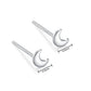 925 Sterling Silver Hypoallergenic Stud Earrings for Women Moon Star of David Maple Leaf Heart Lightning Earrings S999 Jewelry