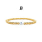 Vlen Evil Eye Bracelet for Women Hamsa Hand Protection Jewelry 18K Gold Plated Adjustable Stretch Pulsera Spiritual Gift for Her