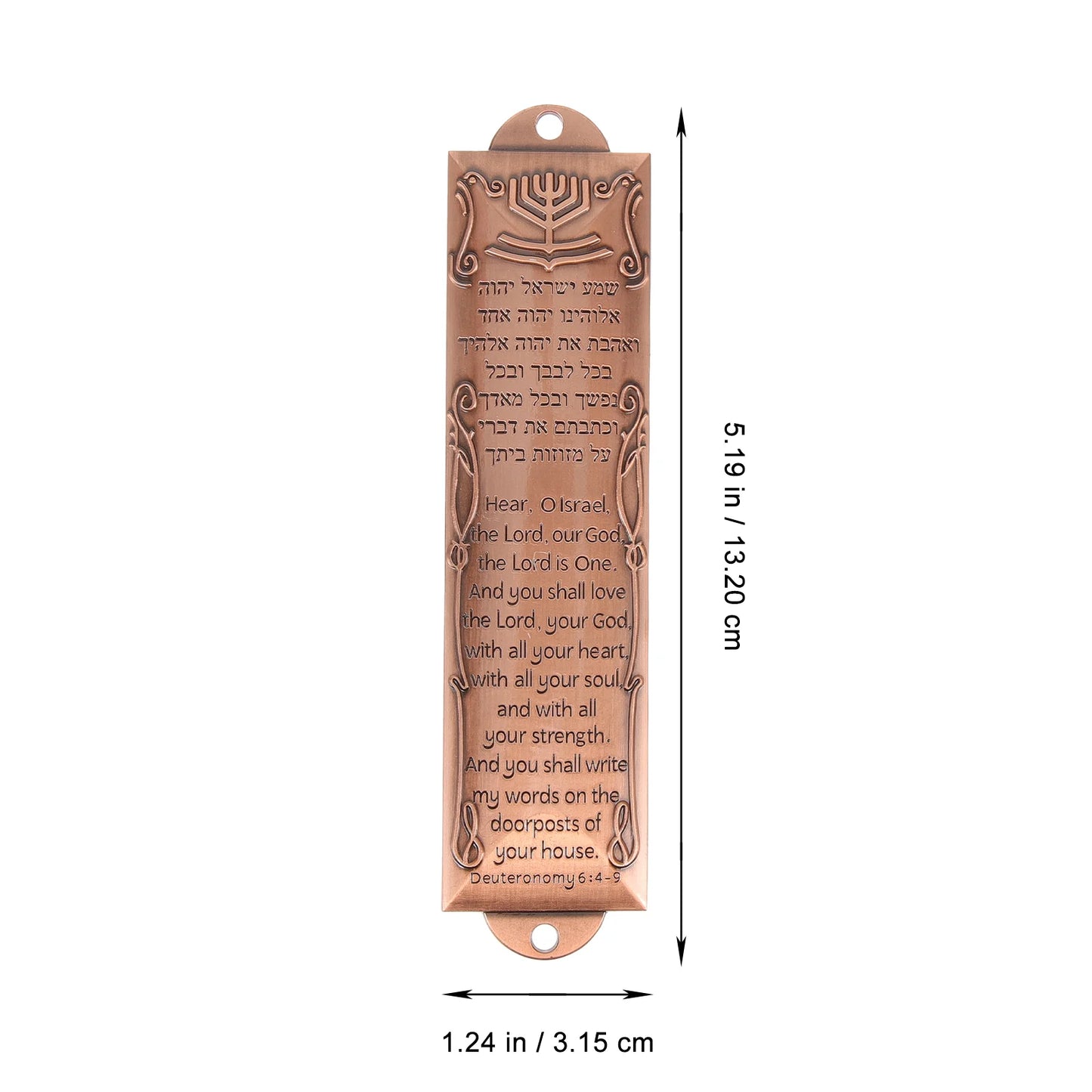 Religious Mezuzah Scroll Door Decor Decoration Front Craft Alloy Judaica Baby Retro