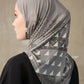 Sporty Inner Women's Hijabs Muslim Breathable Islamic Instant Turban For Ladies Geometric Printing Pattern Head Wrap Headband