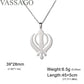 Sikhism Necklace Sikh Khanda Sword Necklace for Women Men Stainless Steel Sikhs Necklaces Sword Symbol Pendant Religious Jewelry
