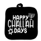 happy challah Days Pot holder Oven Mitt apron Hanukkah Chanukah Jewish Holiday kitchen decoration Mom Housewarming Hostess gift
