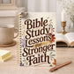 A5 Bible Study Notebook Spiral Bound, SOAP Method Christian Journal, Scripture Observation Prayer Faith Journal