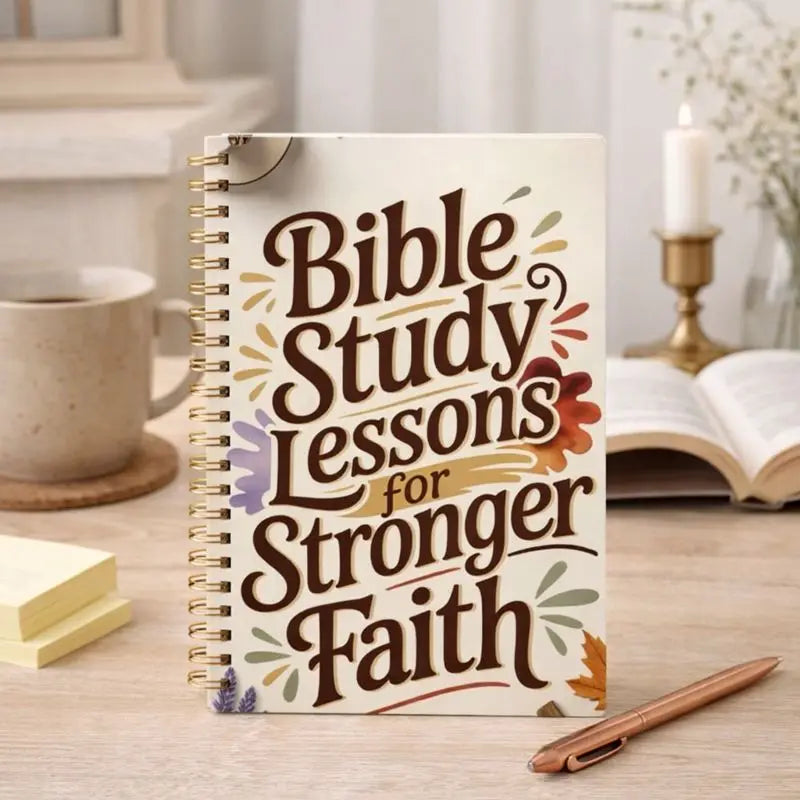 A5 Bible Study Notebook Spiral Bound, SOAP Method Christian Journal, Scripture Observation Prayer Faith Journal