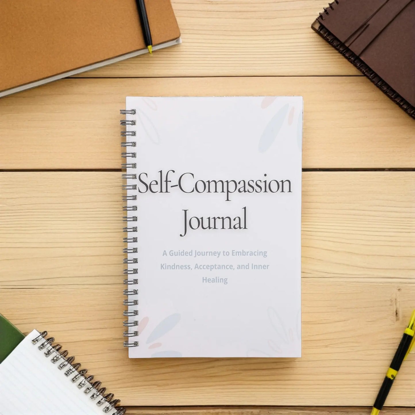 Self-Compassion Journal Gratitude Notebook Personal Growth Guided Daily Reflection Mindfulness Diary Prompts Travel Writing