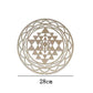 Sri Yantra Wall Decor Wood Wall Sculpture Sacred Geometry Crystal for Meditation