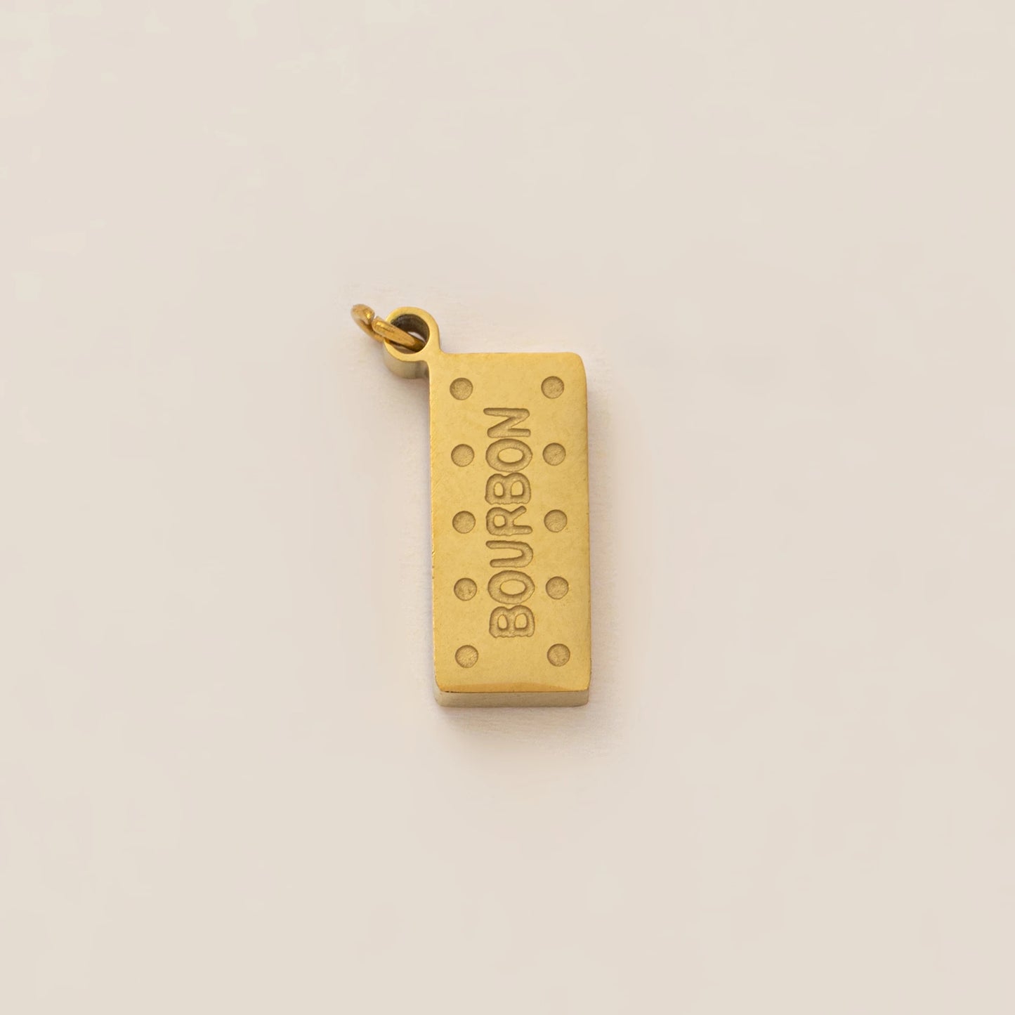 1PC minimalist gourmet style pendant, stainless steel plated with 18K gold, DIY preferred jewelry accessory