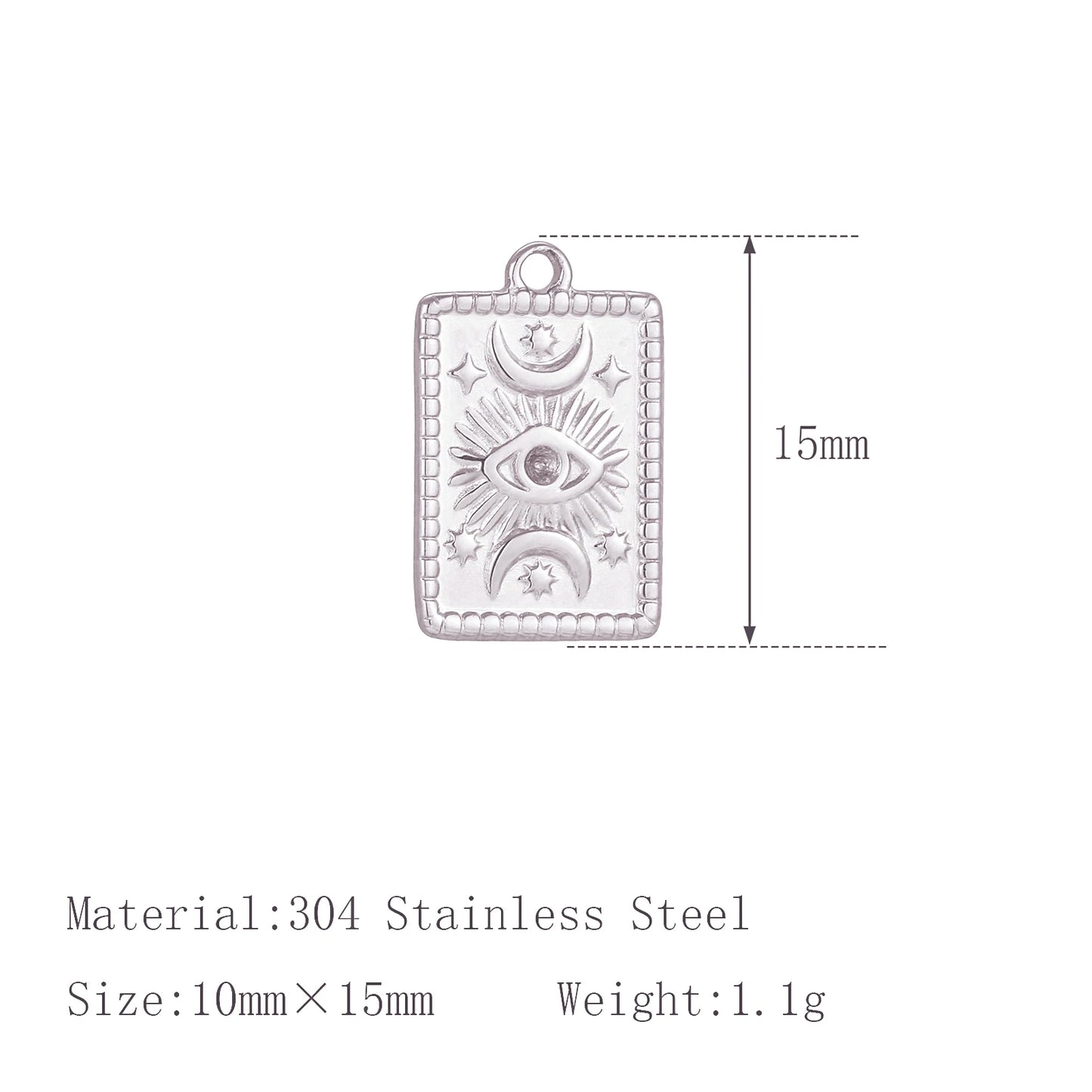 3Pcs Stainless Steel Cowboy Hat/Boot/Horseshoes Charms Astrology Celestial Sun Star Pendant DIY Necklace Bracelet Jewelry Making