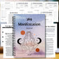 1PC Watercolor Meditating Figure Themed Spiral Notebooks, Calm 369 Manifestation Journal, for Personal Mindful Living Cultivatio