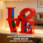 New 791pcs MOC 3D Love Building Blocks Model Building Blocks Romantic Creative Arts And Craft Toys Adult Birthday Christmas Gift