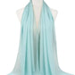 New Fashion Women Solid Chiffon Headscarf Ready To Wear Instant Hijab Scarf Muslim Shawl Islamic Hijabs Arab Wrap Head Scarves