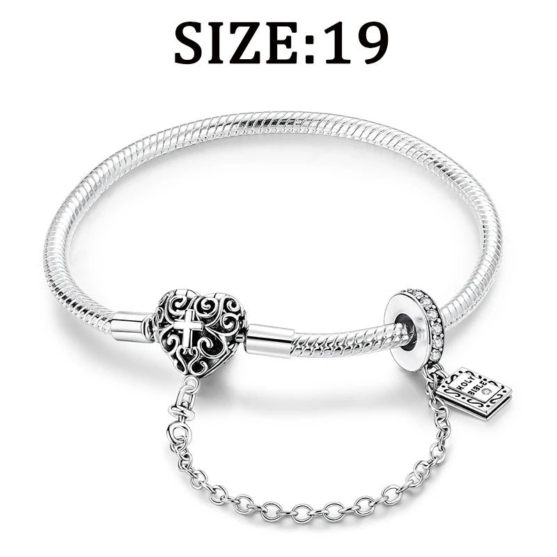 925 Sterling Silver Earrings Rings Necklaces Bracelets For Woman Cross Christianity Drop Earring Fit Charms DIY Fine Jewelry