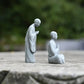 1Pcs Wishing Monk Buddhist Micro Landscape Stone Fish Tank Moss Landscaping Zen Oriental Aesthetics Garden Ornaments
