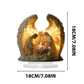 S-1Pc Sacred Heart Of Jesus Angel Acrylic Ornament - Traditional Religious Art Decor with Base for Home Desktop Display