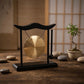 Retro Relaxation Desktop Gong Fortune Creative Copper Bell High Volume Wood Frame Feng Shui Metal Cymbals House Warming