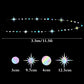 Iridescent Star Moon Circle Dot Hanging Garland Ramadan Eid Mubarak Decoration Twinkle Wedding Baby Shower Birthday Party Decor