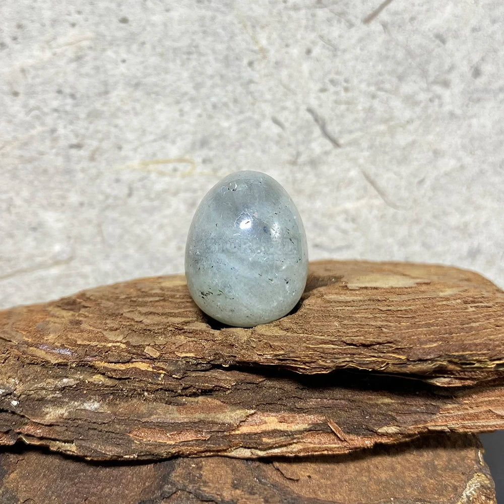 EG1-7 Mini Natural Stone Egg, Small Polished Egg Shaped Stone for Meditation Stress Relief Fidget Palm Desk Decor Gift