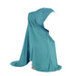 Women 2 Piece Solid Color Amira Jersey Muslim Hijab Soft Stretch Head Scarf with Tube Inner Underscarf Cap Hood Prayer Turbante