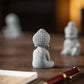 Chinese Style Buddha Statue Cute Little Monk Figurines Fish Tank Moss Landscaping Zen Oriental Aesthetic Garden Decoration〔Nest〕